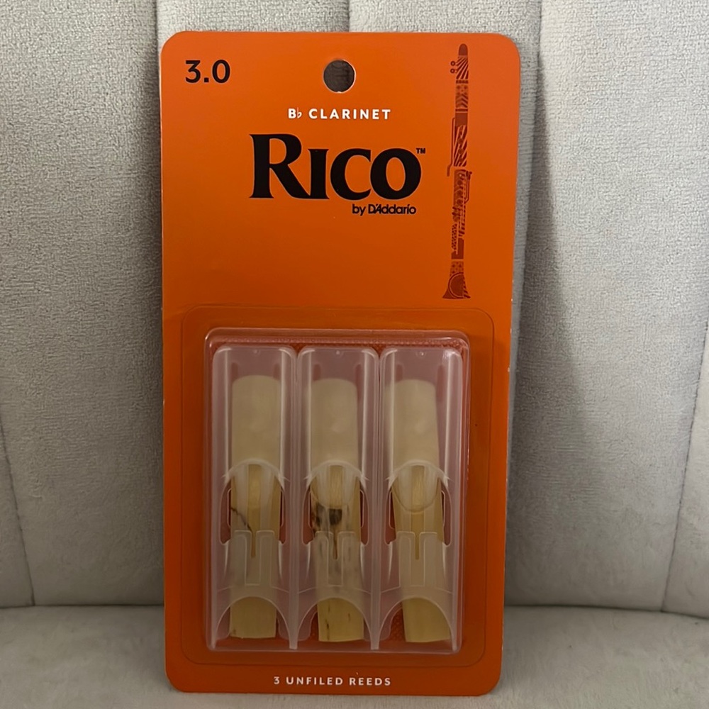 Rico B-flat Clarinet Unfiled Reeds